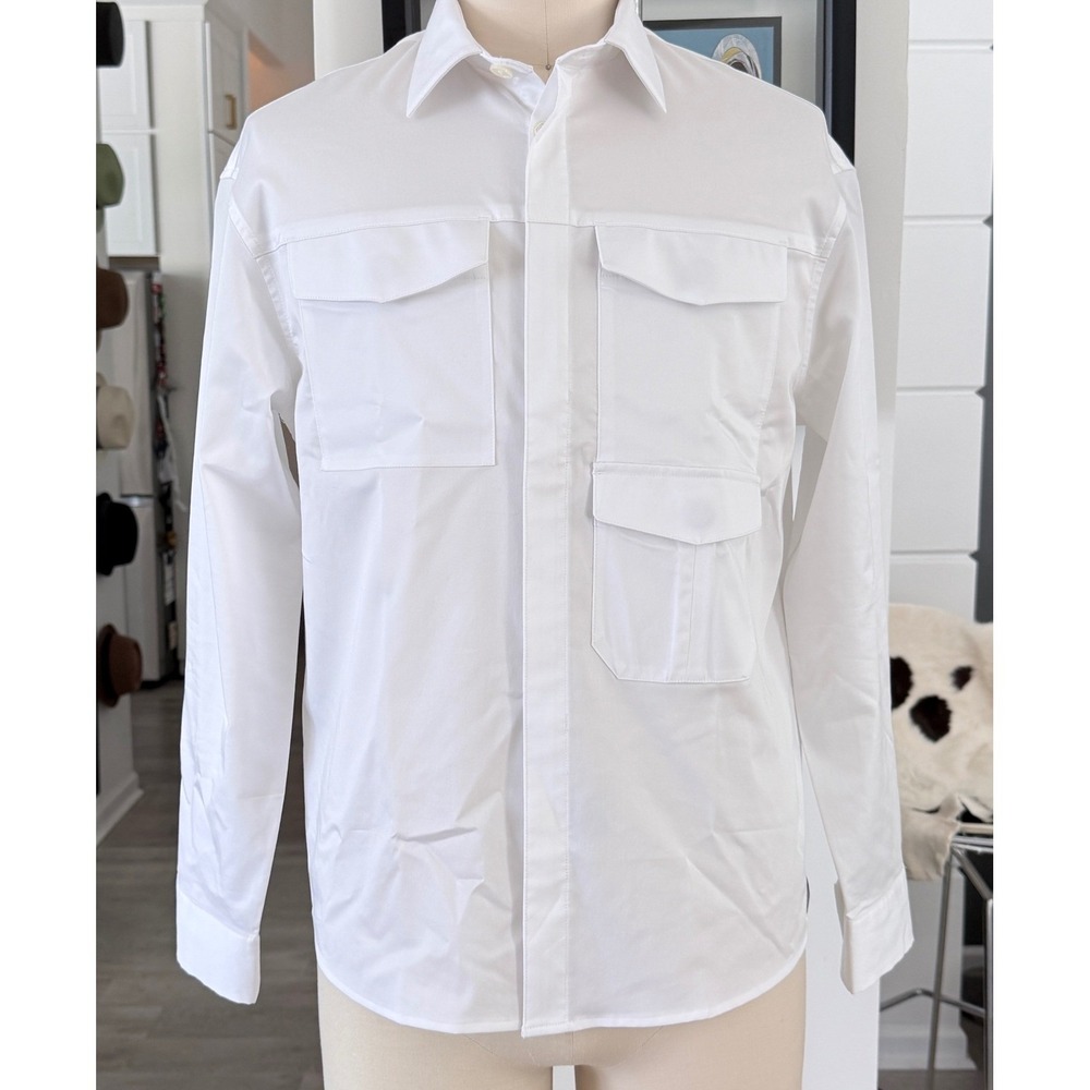 Emporio Armani triple pocket EM003315 White Shirt Mens OVERSIZED XS